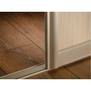 GTV NOVO S ALUMINIJSKA RUČKA ZA VRATA KLIZNIH ORMARA ZA IVERICU DEBLJINE 18MM ILI 16MM, I STAKLO 4MM A-R18NOVS-270-05