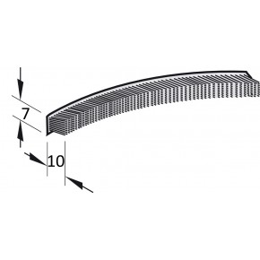 Četkica 7 x 10 mm za komarnik za rolete