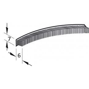 Četkica 7 X 6 mm za ALU vodilicu za rolete