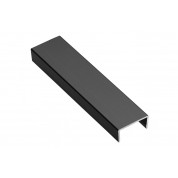 ALUMINIJSKI PROFIL C OBLIKA ZA ESTESKI SPOJ PLOČA DEBLJINE 18MM I DUŽINE 3,0M TANKI A-C18-300-S-05 CRNI
