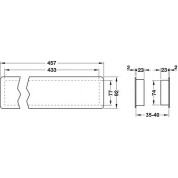ZRAČNIK   92 X 457  SIVI          