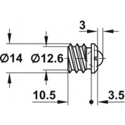UPAD KUGLIČNI ZA NAMJ.  12.0mm    