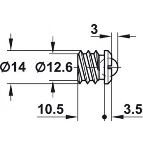 UPAD KUGLIČNI ZA NAMJ.  12.0mm    