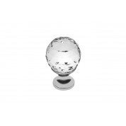 RUČICA GUMB CRYSTAL PALACE A 20 mm KROM-KRISTAL