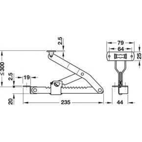 OKOV ZA UZGLAVLJE  300 mm ZN    