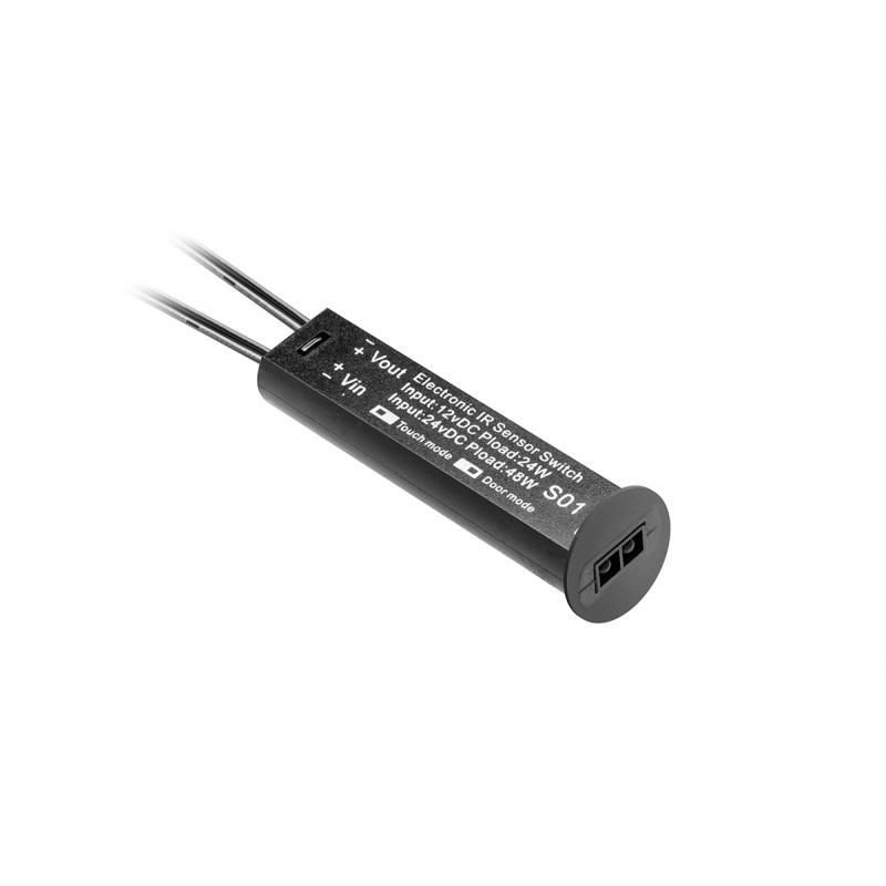SENZOR LED UNIVERZALNI  12V  S DIMEROM CRNI