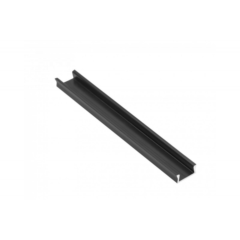 PROFIL ZA LED ALUMINIJ GTV GLAX 14mm 2 M CRNI