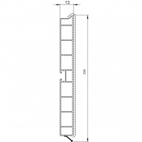 COKLA  150 mm  PVC  ALUMINIJ SATEN 4 met  KP