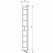 COKLA  100 mm  PVC CRNI MAT 4 met  VOLP
