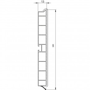 COKLA  100 mm  PVC BIJELI  MAT 4 met  VOLP