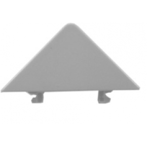 PVC kutnik 90° za bočnu bij-crni 180 mm