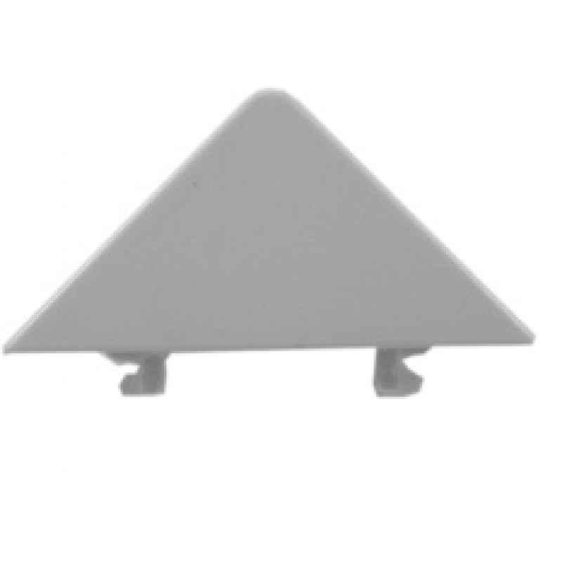 PVC kutnik 90° za bočnu bij-crni 180 mm
