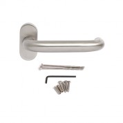 Kvaka APECS Vanesa oval inox rozeta cilindar