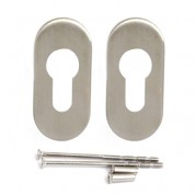 Kvaka APECS Karla oval inox rozeta cilindar